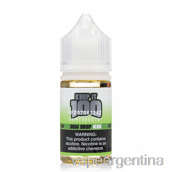 Gota De Rocío Helada - Mantenlo 100 Sales - 30ml 30mg Vape Argentina
